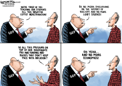BANNING BOOKS AND TEACHER PAY by Kevin Siers
