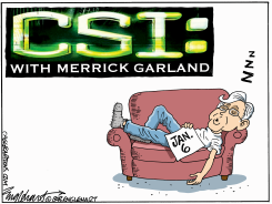 WAKE UP MERRICK GARLAND by Bob Englehart