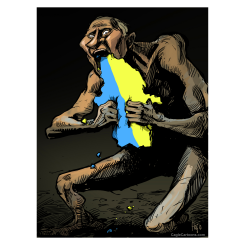 PUTIN THE DEVOURER by Hajo de Reijger
