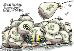 AARON RODGERS by Joe Heller