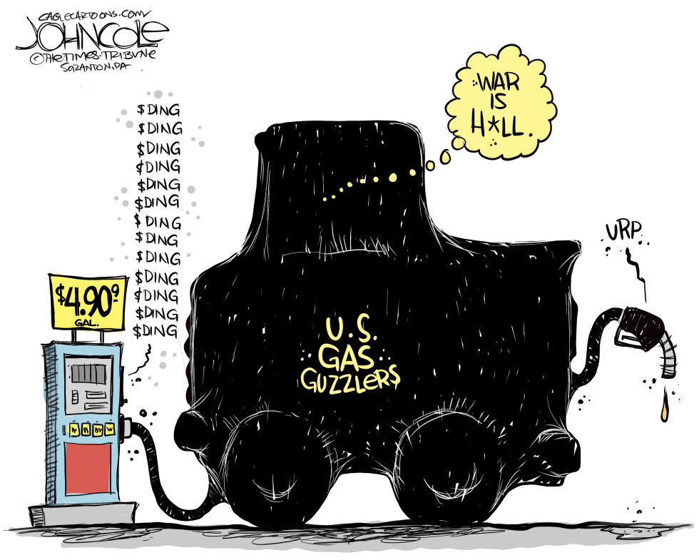 Gas guzzlers during wartime
