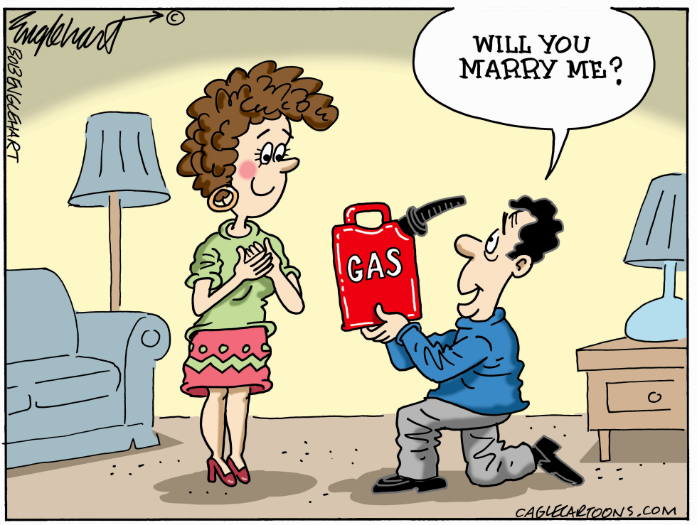 Engagement Ring Or Can Of Gas