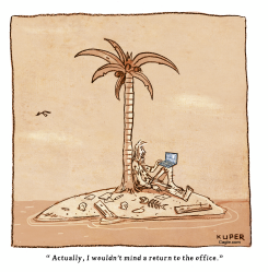 WORKING REMOTELY by Peter Kuper