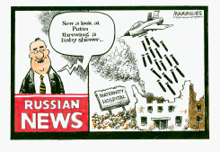 PUTIN BOMBS MATERNITY HOSPITAL by Jimmy Margulies