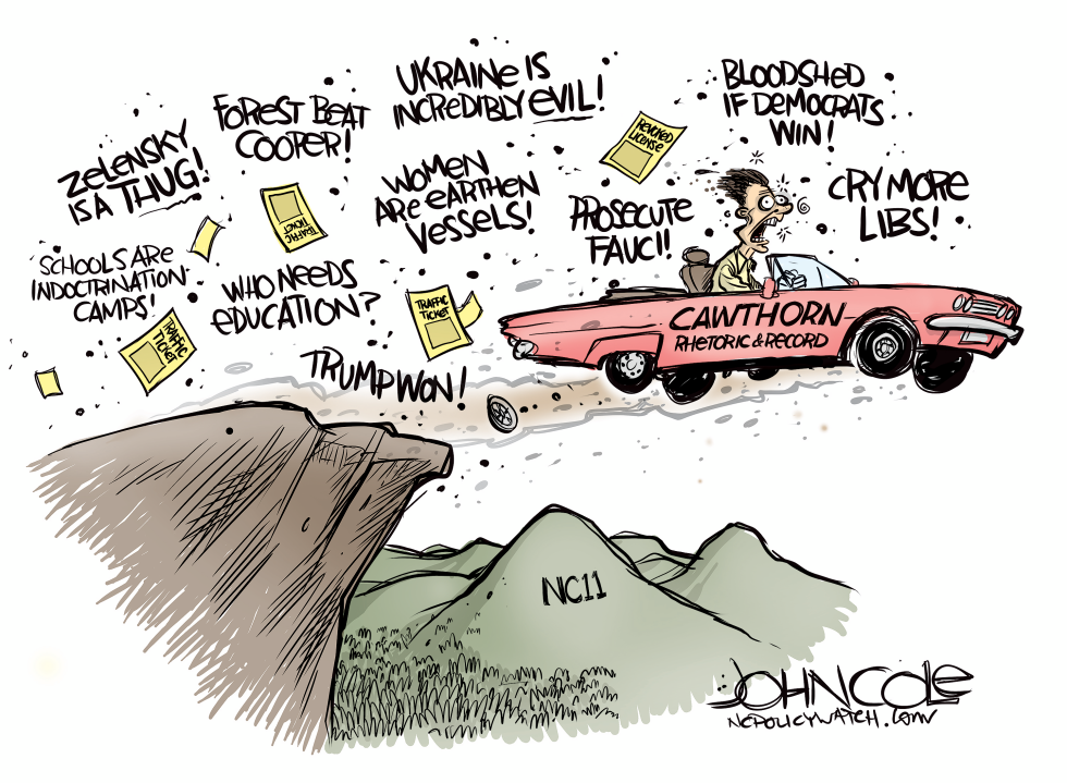LOCAL NC -- Cawthorn's reckless driving, rhetoric