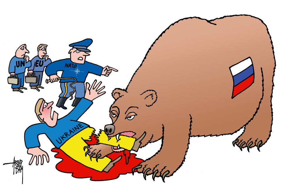 Ukraine and Russian bear