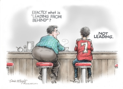 LEADING FROM BEHIND by Dick Wright