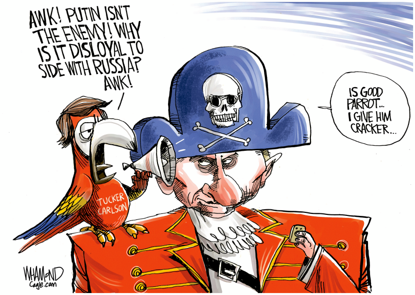 Tucker Parroting Putin