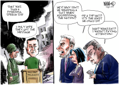 ZELENSKY'S MESSAGE by Dave Whamond