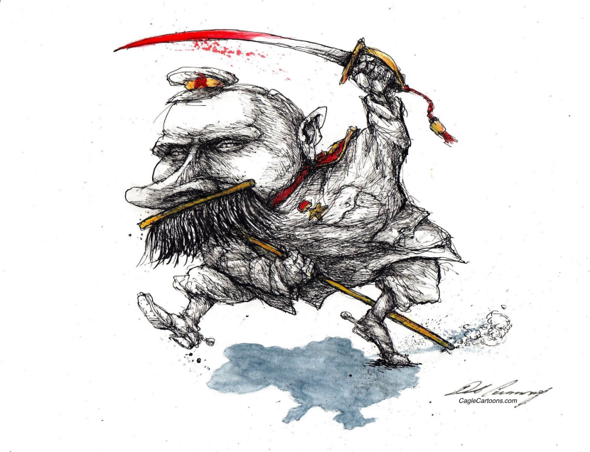 Putin Rides His Hobby Horse