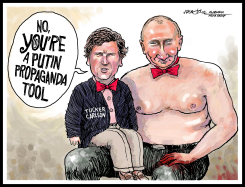 TUCKER CARLSON PUTIN PROPAGANDA TOOL by J.D. Crowe