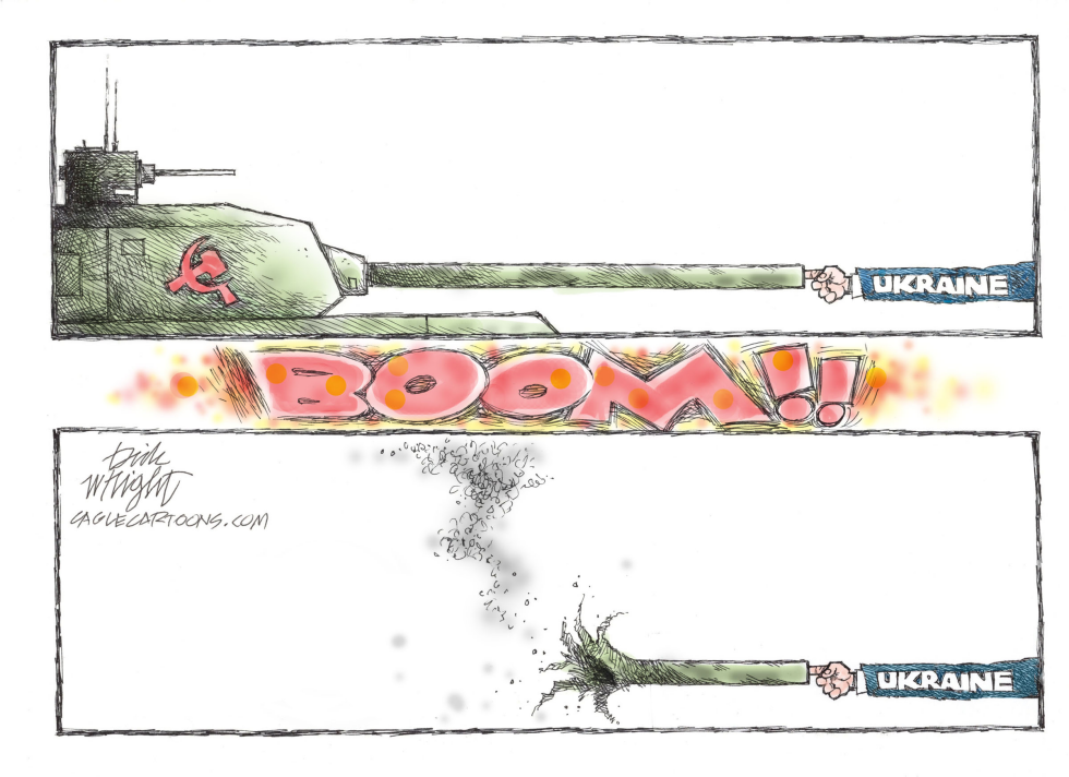 Russian Tanks and Ukraine Resistance