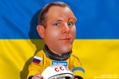 RUSSIAN COSMONAUTS UKRAINE by Bart van Leeuwen