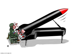 PUTIN’S PIANO by Emad Hajjaj