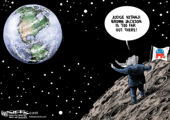 GOP AND JUDGE JACKSON by Kevin Siers