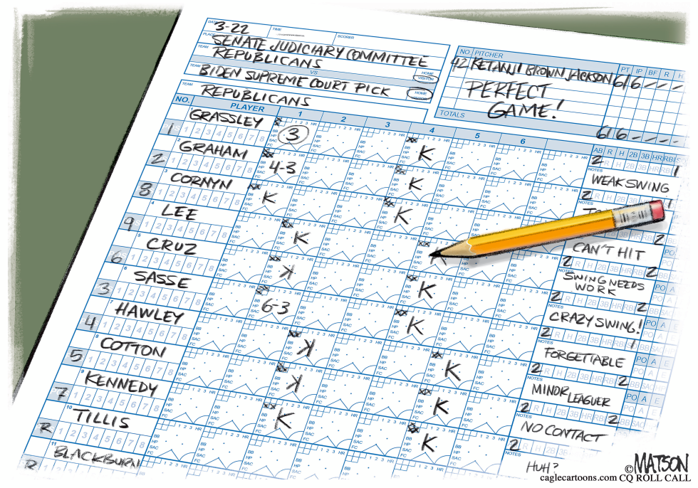 Keeping Score at Judge Brown Jackson Hearing