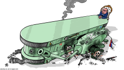 PUTIN’S TANKS by Emad Hajjaj