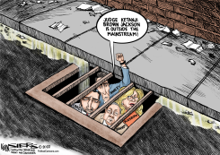 JACKSON HEARINGS LOW ROAD by Kevin Siers