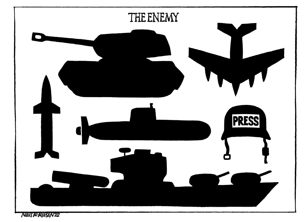 Journalists in Ukraine.