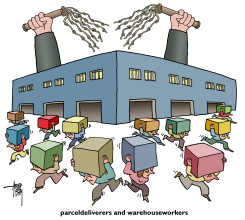 PARCEL DELIVERERS by Arend van Dam