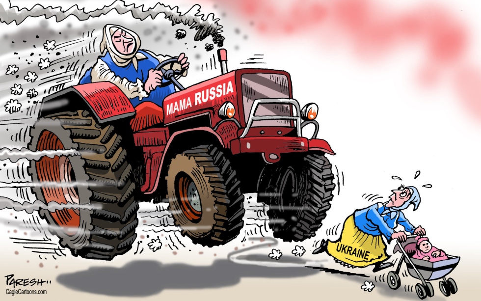 Mama Russia and Ukraine