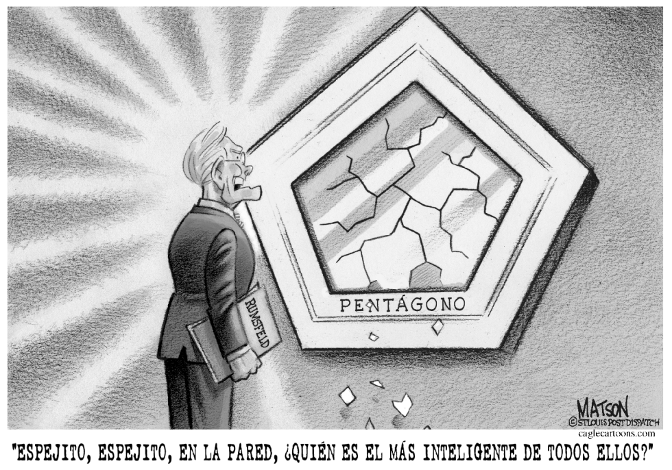 El Espejo del Pentagono le dice la verdad a Rumsfeld