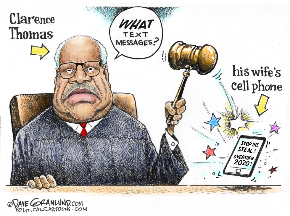 Clarence Thomas wife texting