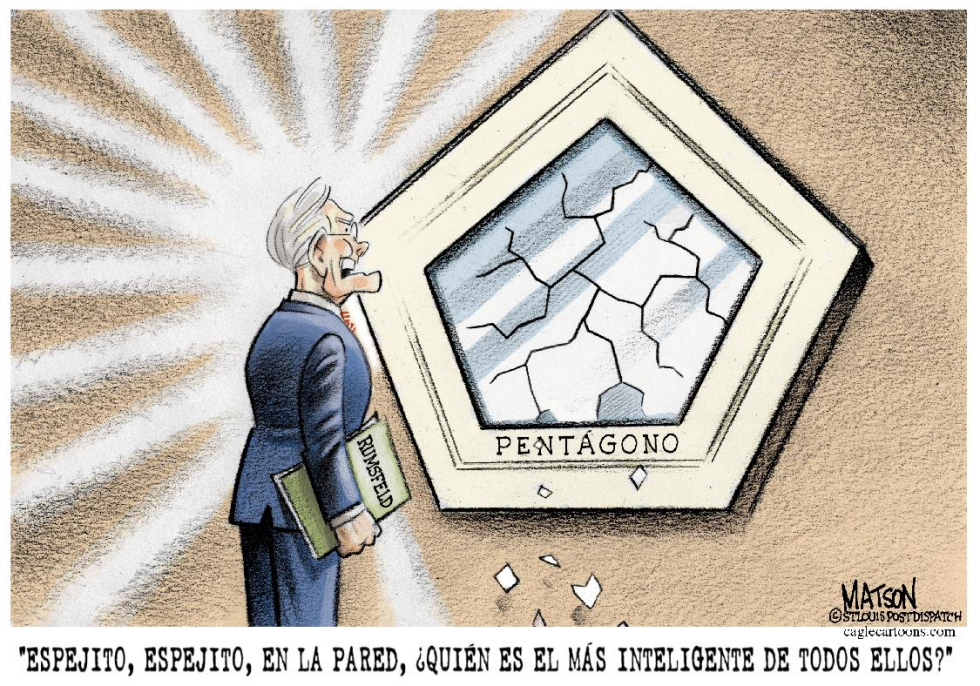 El Espejo del Pentagono le dice la verdad a Rumsfeld / COLOR