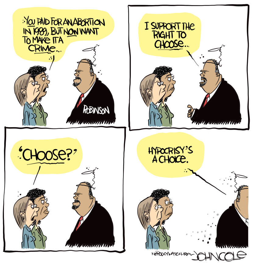 LOCAL NC - Robinson's right to choose