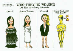 ACADEMY AWARDS SCUFFLE by Jimmy Margulies
