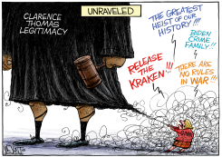 UNRAVELED THOMAS by Christopher Weyant