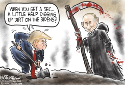TRUMP ASKS PUTIN FOR HELP by Jeff Koterba