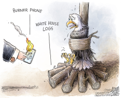 BURNER PHONE by Adam Zyglis