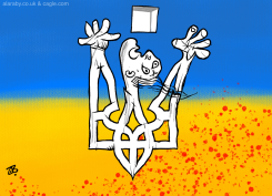 MASSACRE IN BUCHA by Emad Hajjaj