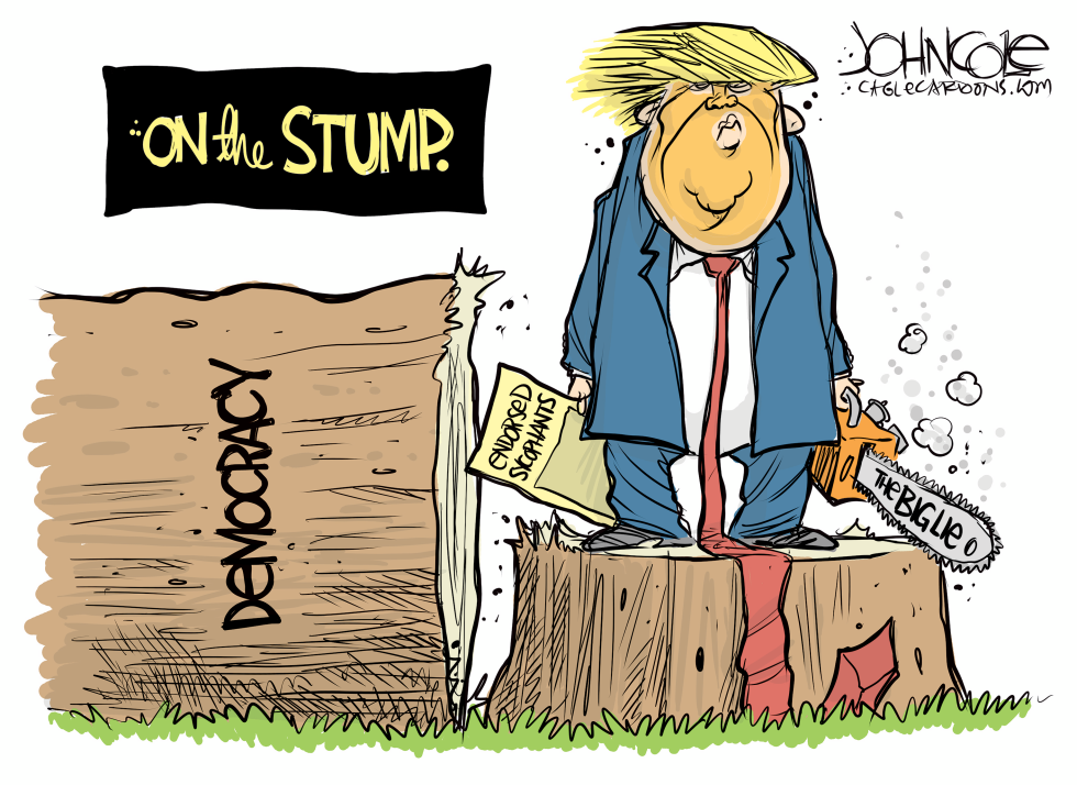 Trump on his stump