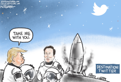 MUSK BUYS STOCK IN TWITTER  by Jeff Koterba