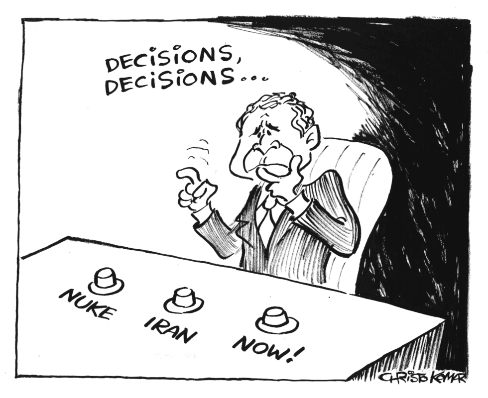 Bush The Decider - B&W