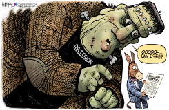 MIDTERMS RECESSION by Rick McKee