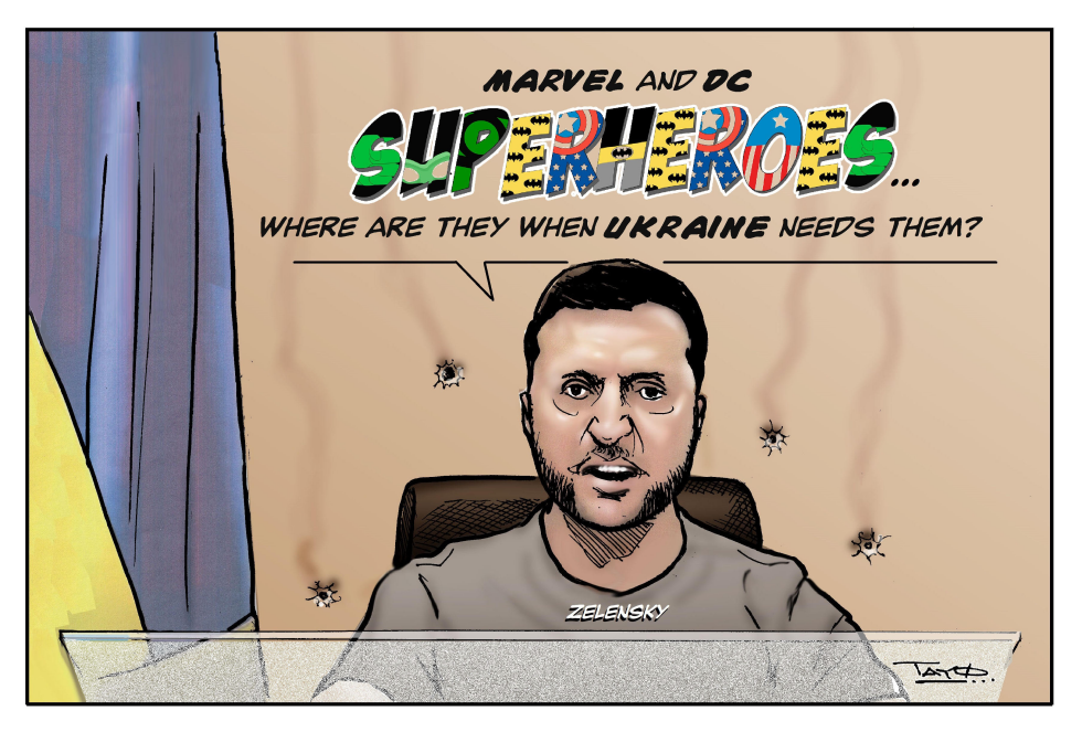 Russia Ukraine War Superheroes