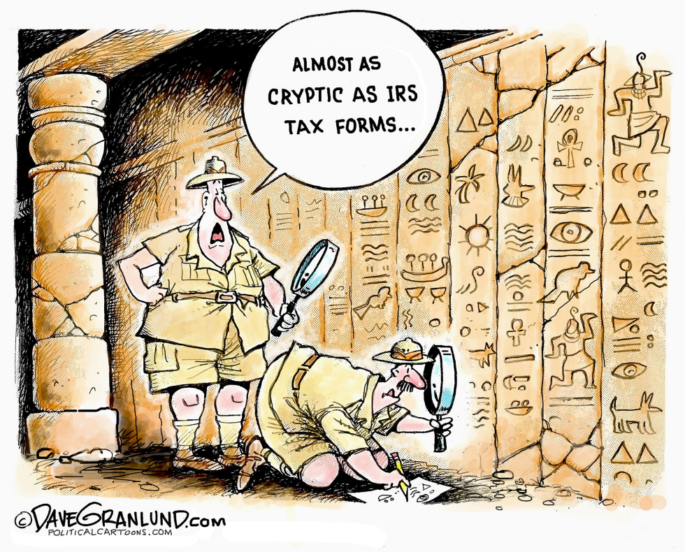 Archaeologists Puzzle Over Hieroglyphs Almost as Cryptic as IRS Tax Forms