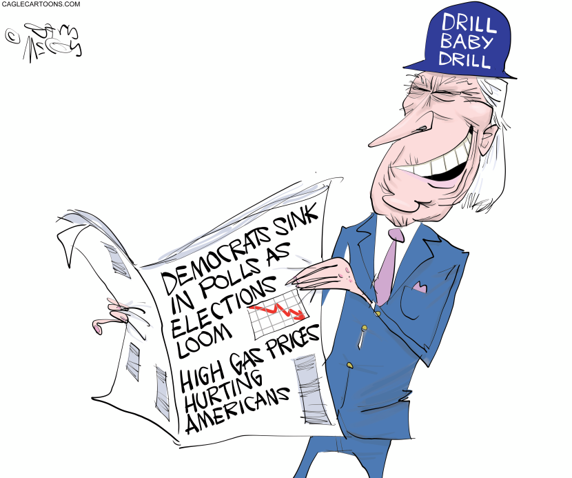 Biden Wears Drill Baby Drill Cap as Gas Prices Hurt Democrats in Polls
