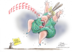 FREE SPEECH A THREAT TO DEMOCRATS by Dick Wright