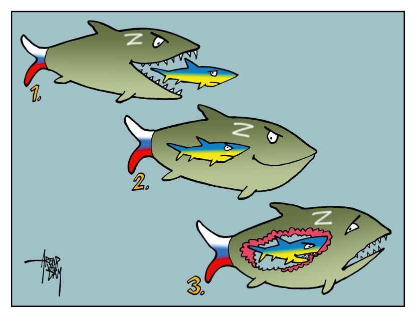 Russia swallowing Ukraine