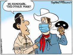 MASKS OFF by Bob Englehart
