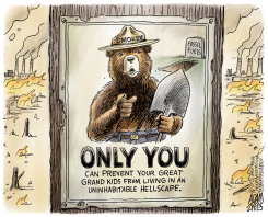 CALIFORNIA - FUTURE HELLSCAPE by Adam Zyglis