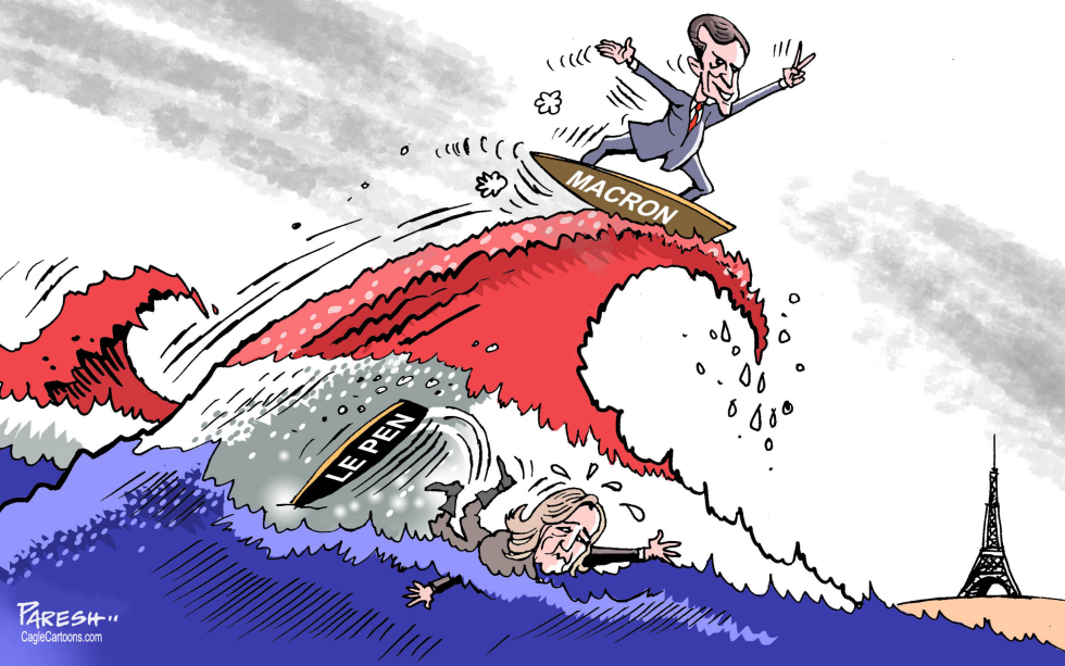Macron wins in France