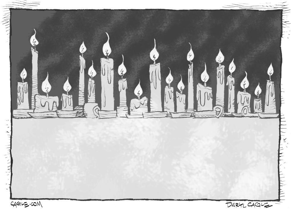 Memorial candles mark civilian deaths in Ukraine war