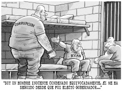 EL EX GOBERNADOR GEORGE RYAN LLEGA A LA CARCEL by R.J. Matson