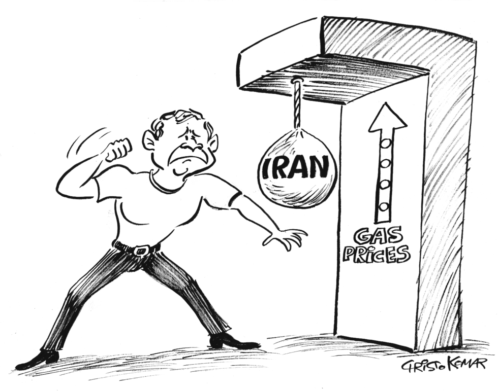 Rising Gas Prices - B&W