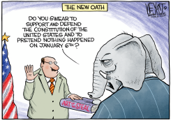 GOP'S NEW OATH by Christopher Weyant